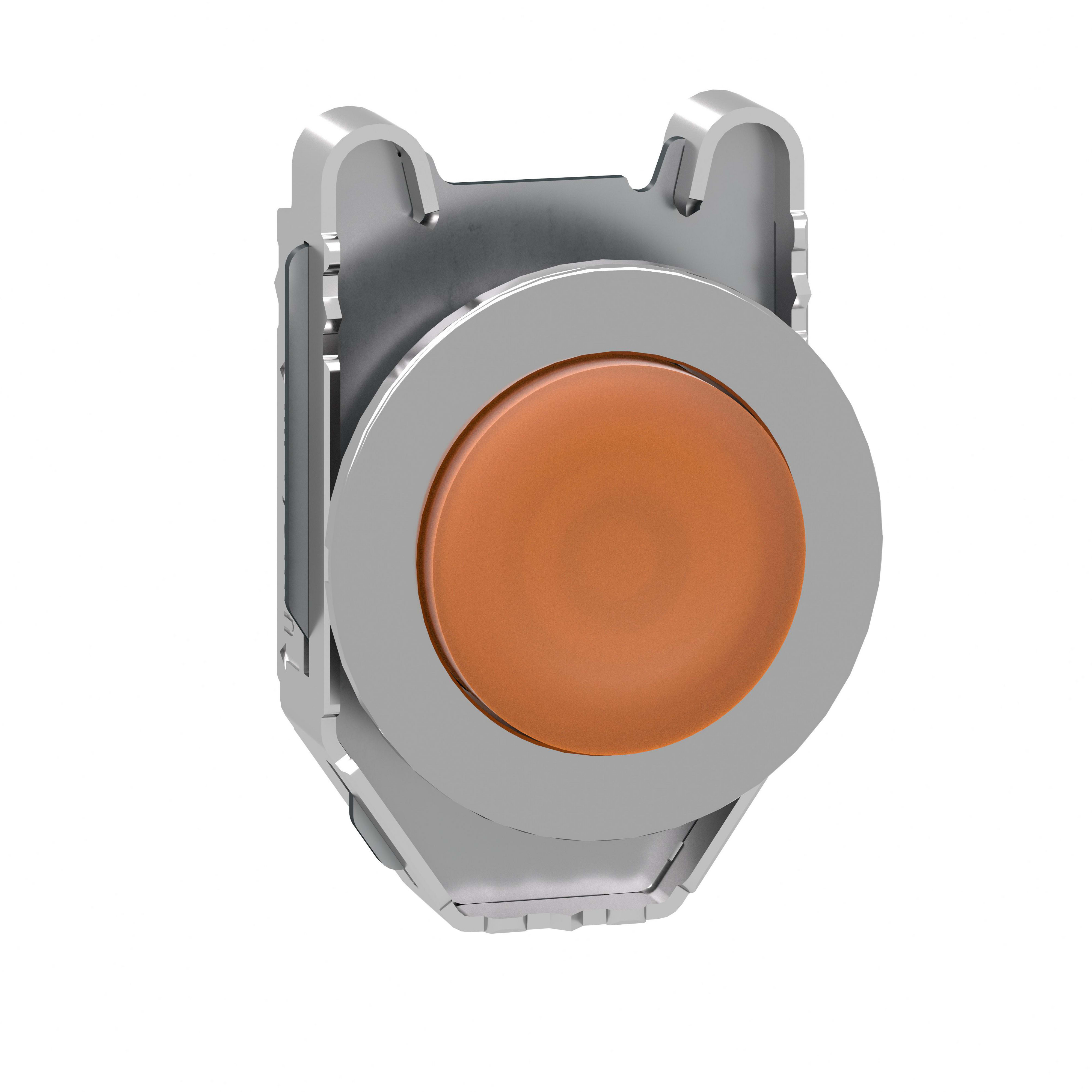 SCHNEIDER ELECTRIC - Testa pulsante luminoso sporgente arancione filopannello- per LED universale- Ø30