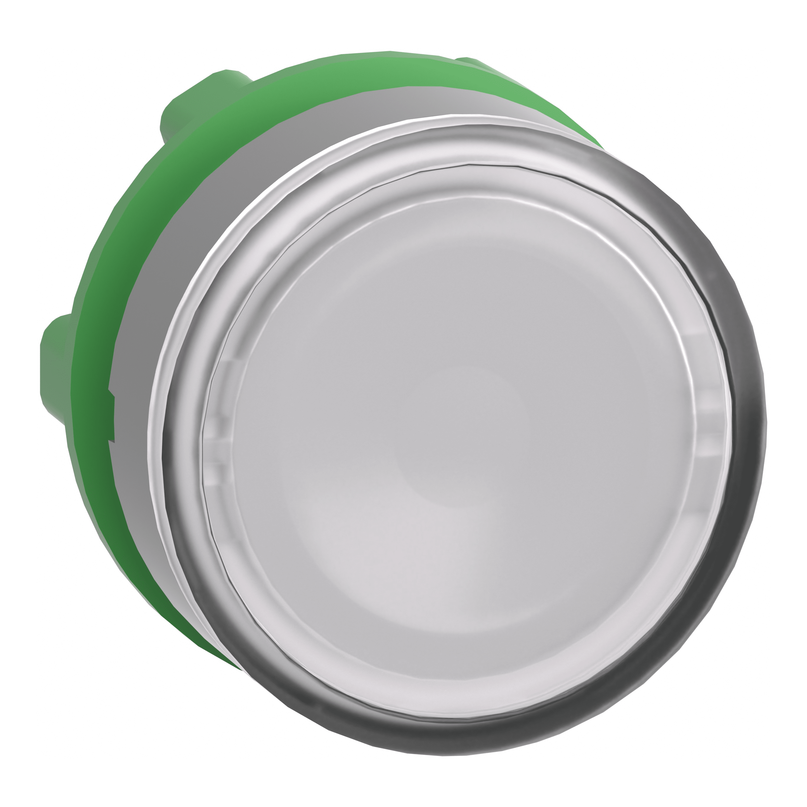 SCHNEIDER ELECTRIC - Testa pulsante bianco per etichette ghiera grigia- per LED universale - Ø22