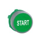 SCHNEIDER ELECTRIC - Testa pulsante verde ''start" ghiera grigia