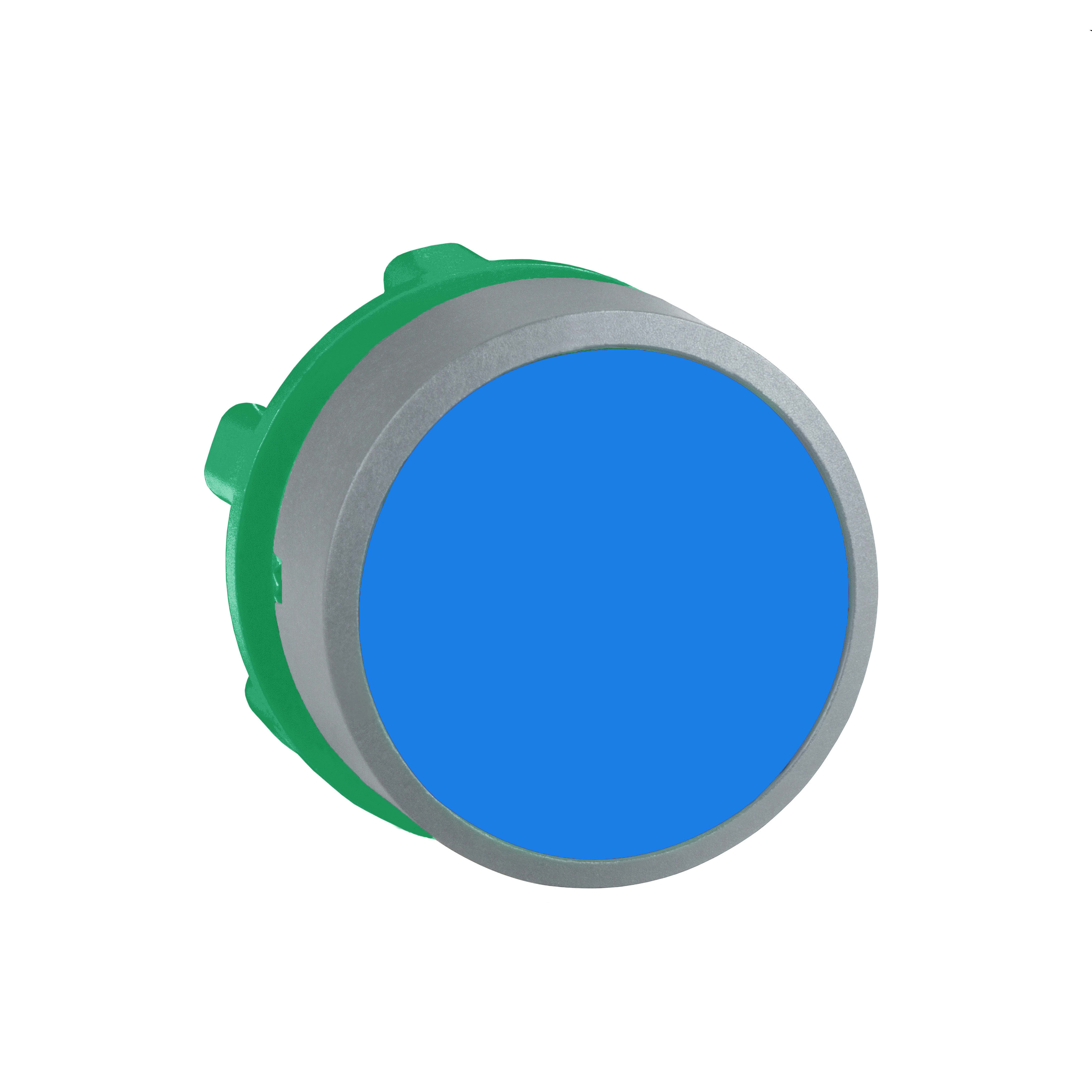 SCHNEIDER ELECTRIC - Testa pulsante blu ghiera grigia