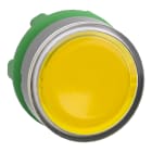SCHNEIDER ELECTRIC - Testa pulsante giallo per etichette ghiera grigia- per LED universale- Ø22 ZB5AA88C0