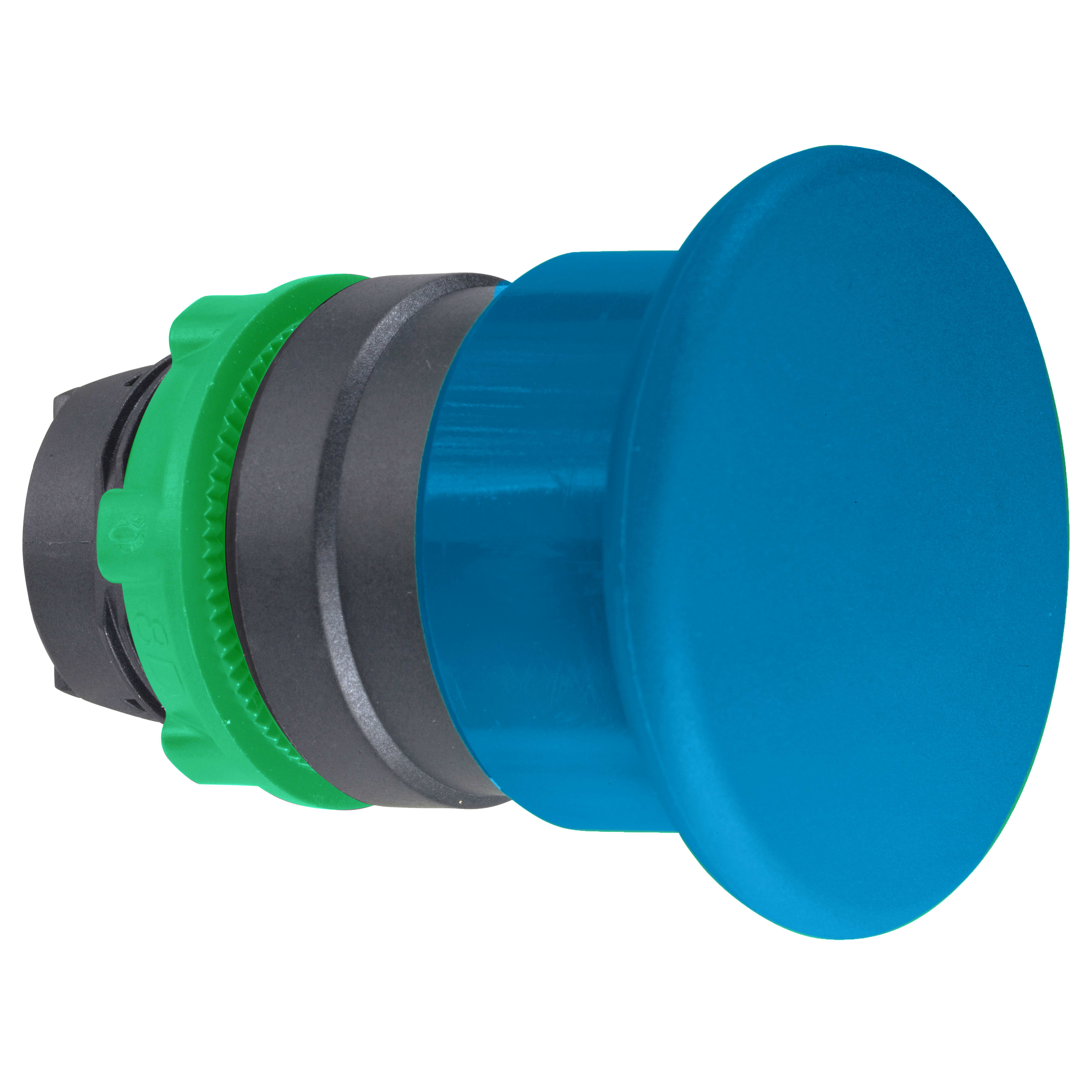 SCHNEIDER ELECTRIC - Testa pulsante Ø22 - ad impulso - blu - fungo Ø40 mm