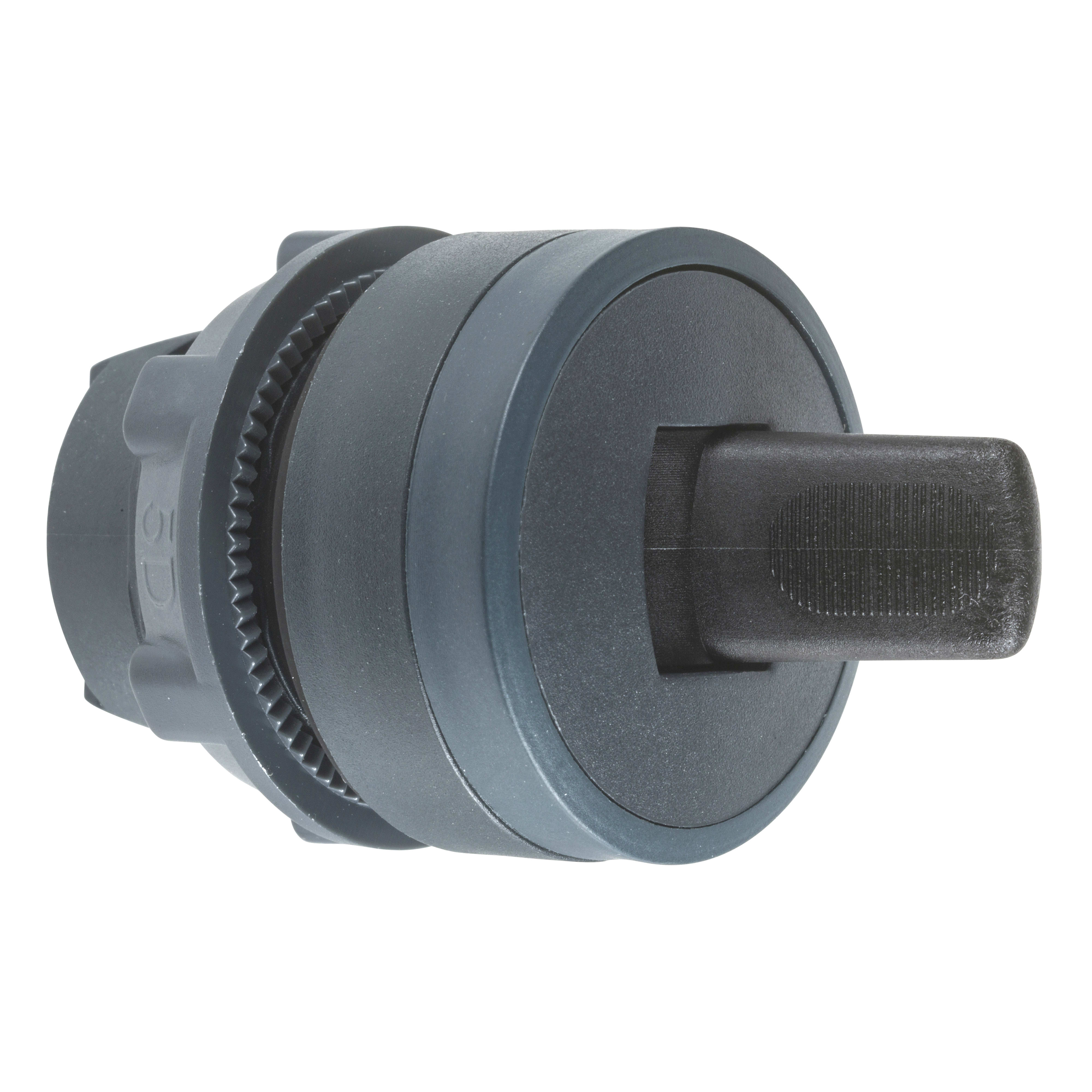 SCHNEIDER ELECTRIC - Testa interruttore a leva, Harmony XB5, plastica, nero, 22mm, 2 posizioni, fisse ZB5AD28