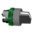 SCHNEIDER ELECTRIC - Testa selettore a leva, Harmony XB5, plastica, nero, 22mm, 2 posizioni, fisse, ghiera grigia