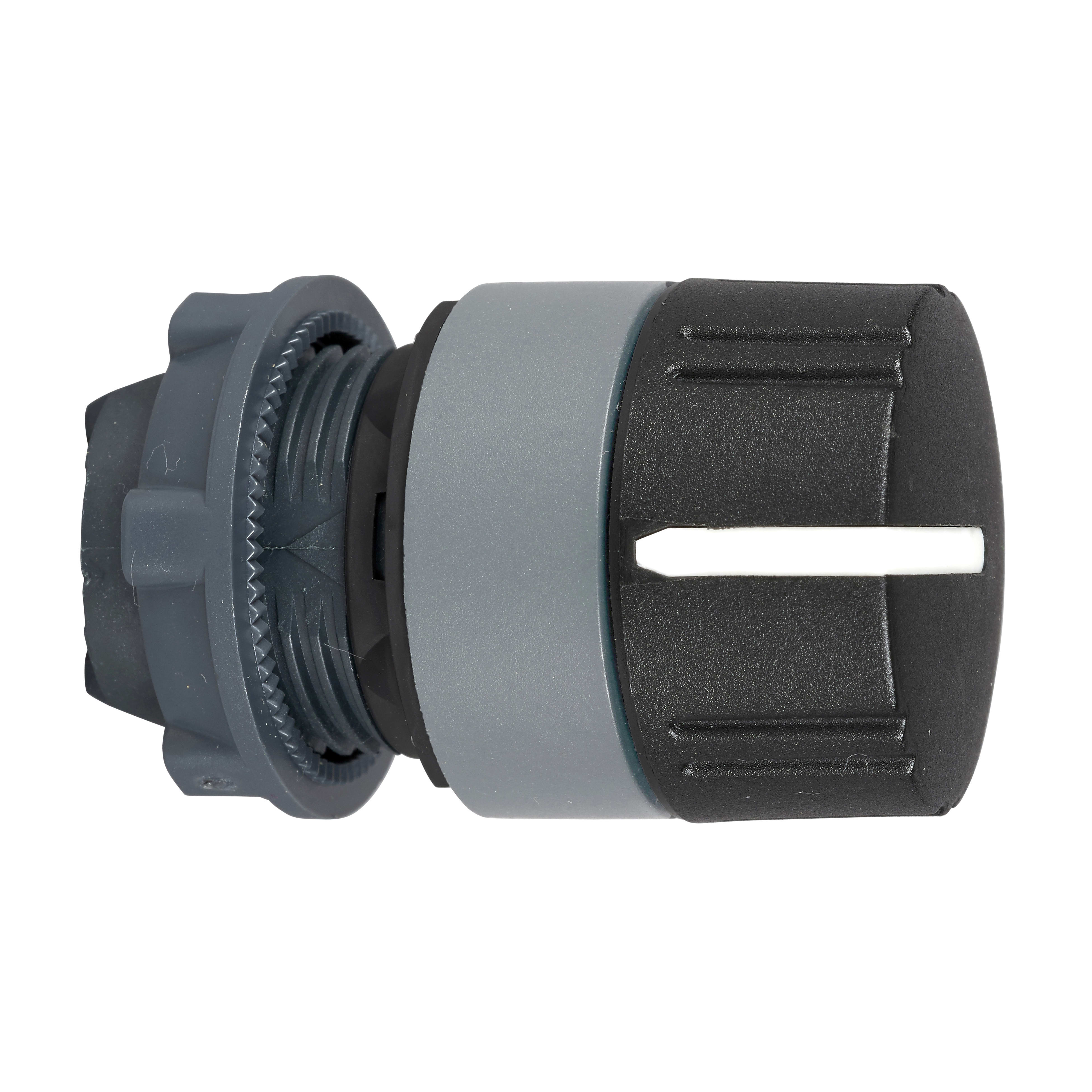 SCHNEIDER ELECTRIC - Testa selettore con rotella nera grigio ZB5AD59C0