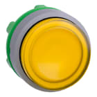 SCHNEIDER ELECTRIC - Testa pulsante luminoso giallo ghiera grigia- per LED universale - Ø22 ZB5AH83C0