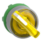 SCHNEIDER ELECTRIC - Testa selettore luminoso giallo -2 pos-ghiera grigia- per LED universale - Ø22