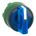 SCHNEIDER ELECTRIC - Testa selettore luminoso, Harmony XB5, plastica, leva blu, 22mm, per LED universale, 3 posizioni fisse