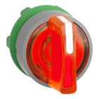 SCHNEIDER ELECTRIC - Testa selettore luminoso arancio ghiera grigia -ghiera grigia- per LED universale- Ø22