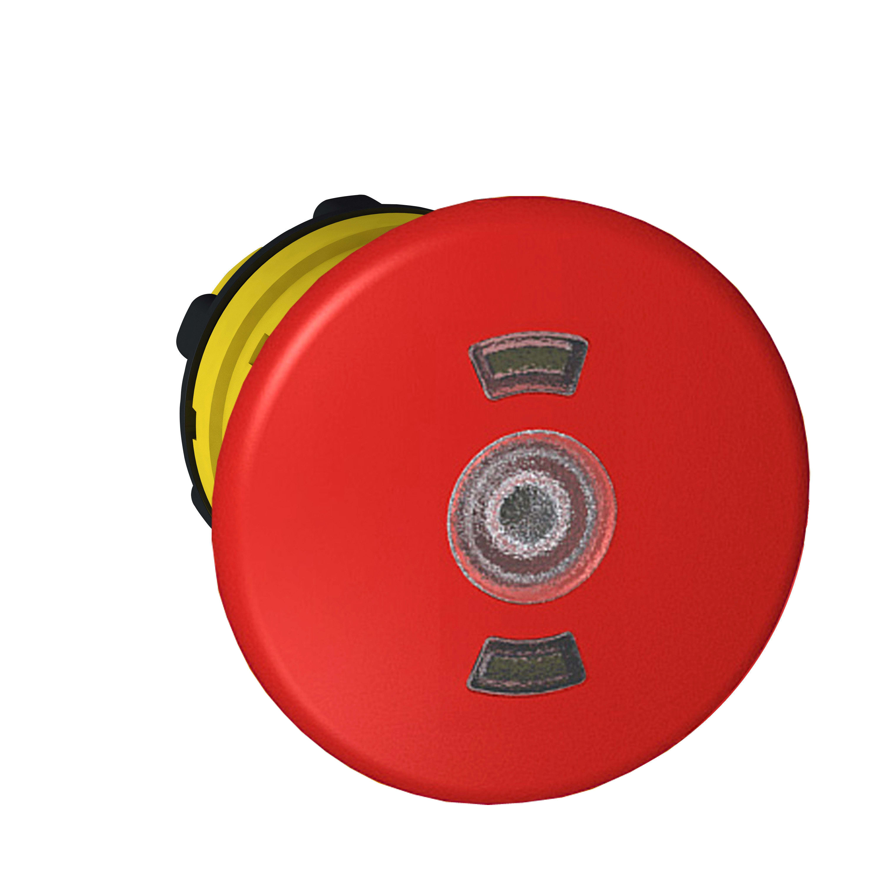 SCHNEIDER ELECTRIC - Testa pulsante luminoso Ø22 - Testa a fungo Ø40mm - rosso