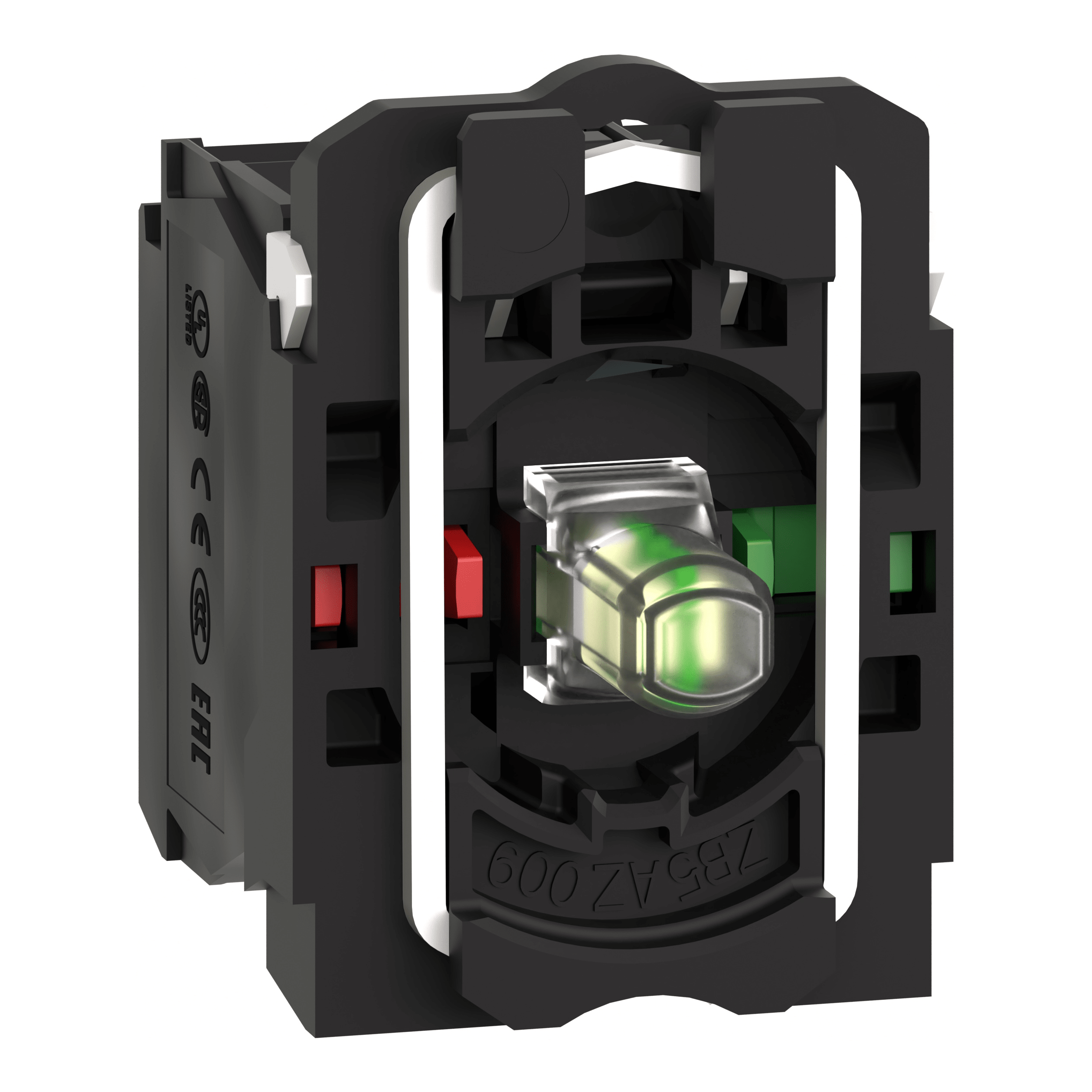 SCHNEIDER ELECTRIC - Corpo per pulsante luminoso Ø22 - LED universale 1NO+1NC