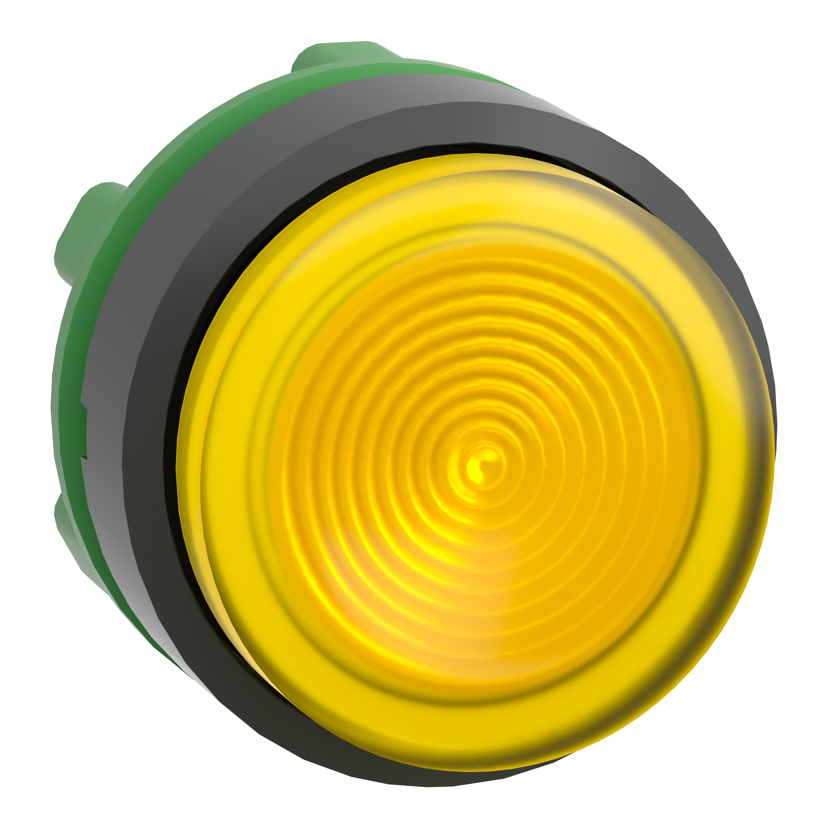 SCHNEIDER ELECTRIC - Testa pulsante luminoso giallo Ø22- per LED universale
