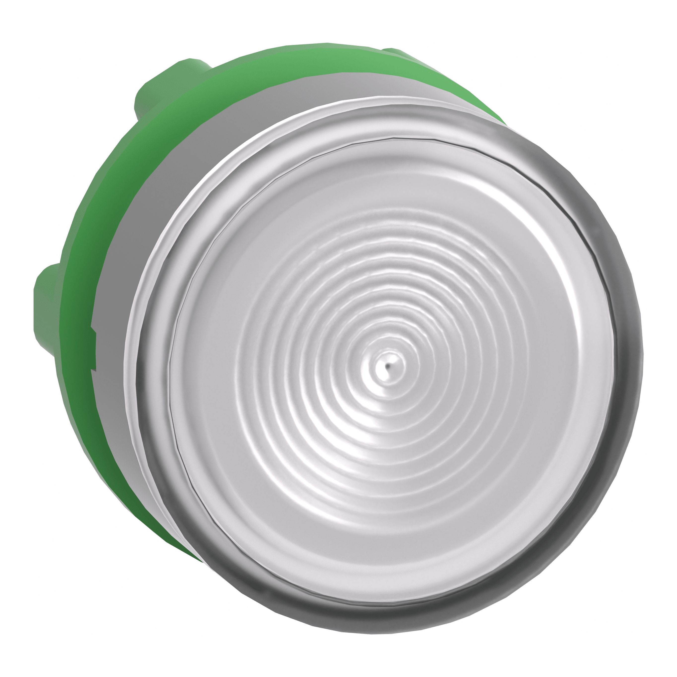 SCHNEIDER ELECTRIC - Testa pulsante luminoso bianco ghiera grigia- per LED universale - Ø22