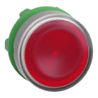SCHNEIDER ELECTRIC - Testa pulsante luminoso rosso ghiera grigia- per LED universale- Ø22