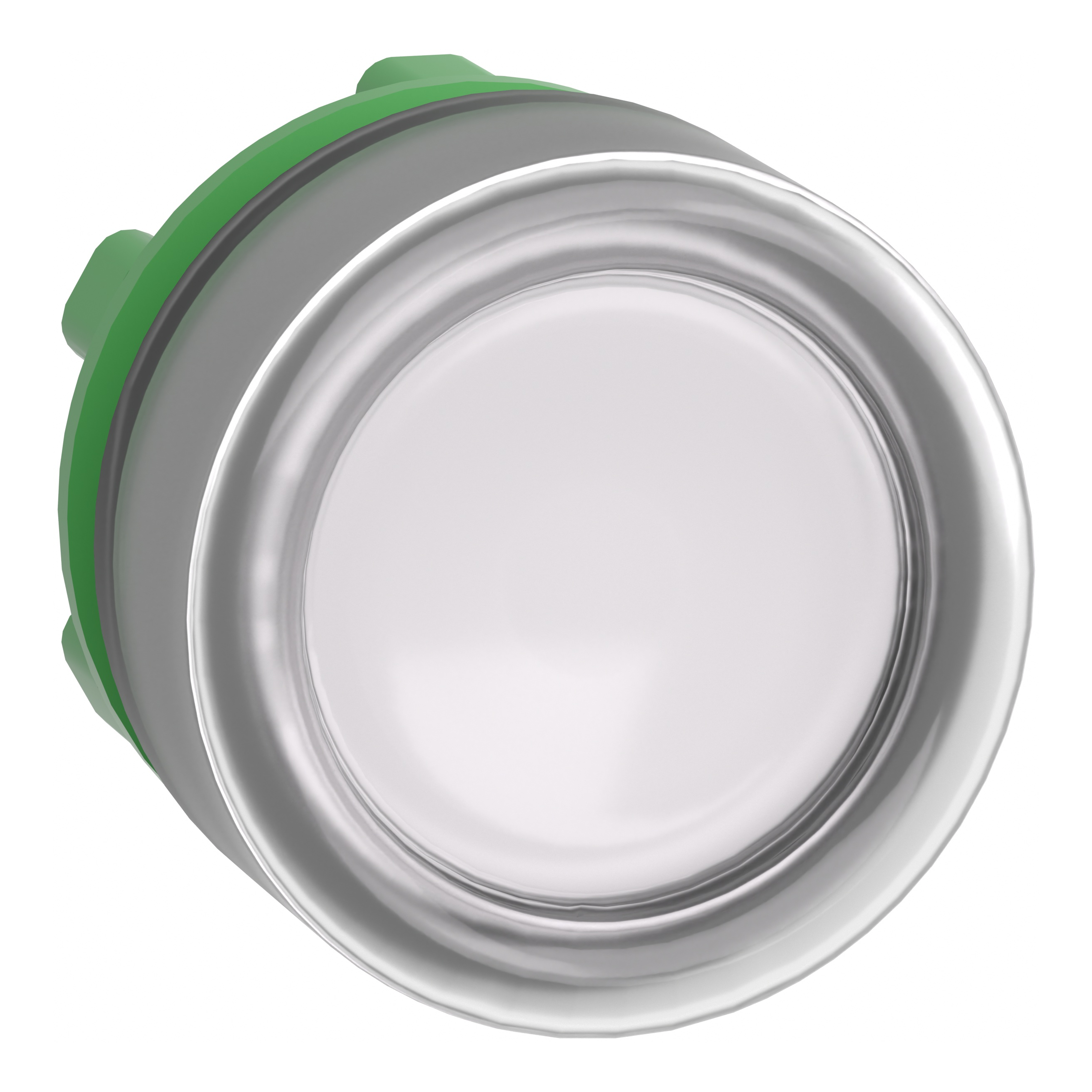 SCHNEIDER ELECTRIC - Testa pulsante luminoso bianco ghiera grigia- per LED universale- Ø22 ZB5AW513C0