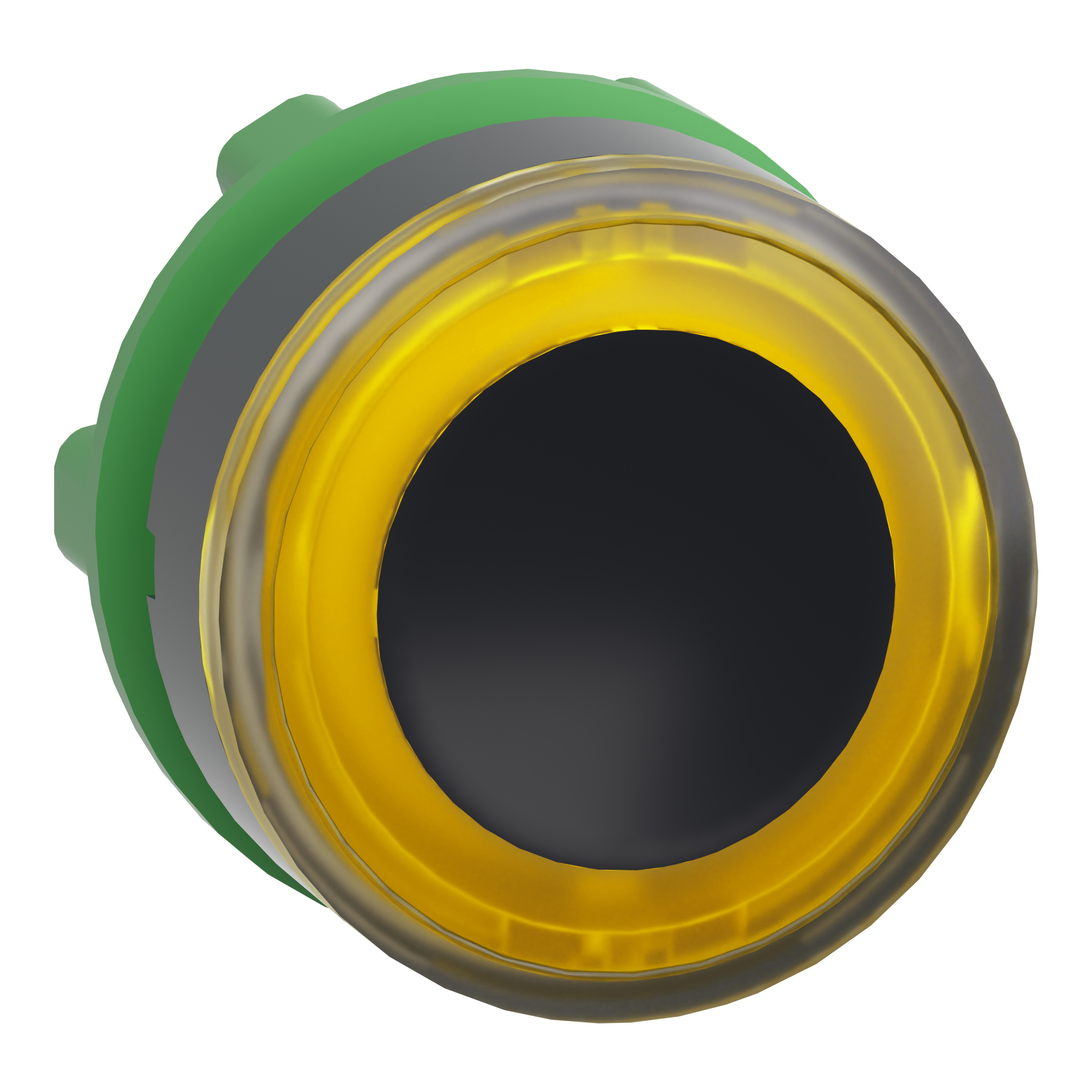 SCHNEIDER ELECTRIC - Testa pulsante luminoso giallo - per LED universale- Ø22 ZB5AW983
