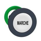 SCHNEIDER ELECTRIC - Testa pulsante bianco filopannello Ø30 "MARCHE"