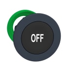 SCHNEIDER ELECTRIC - Testa pulsante nero filopannello Ø30 "OFF"