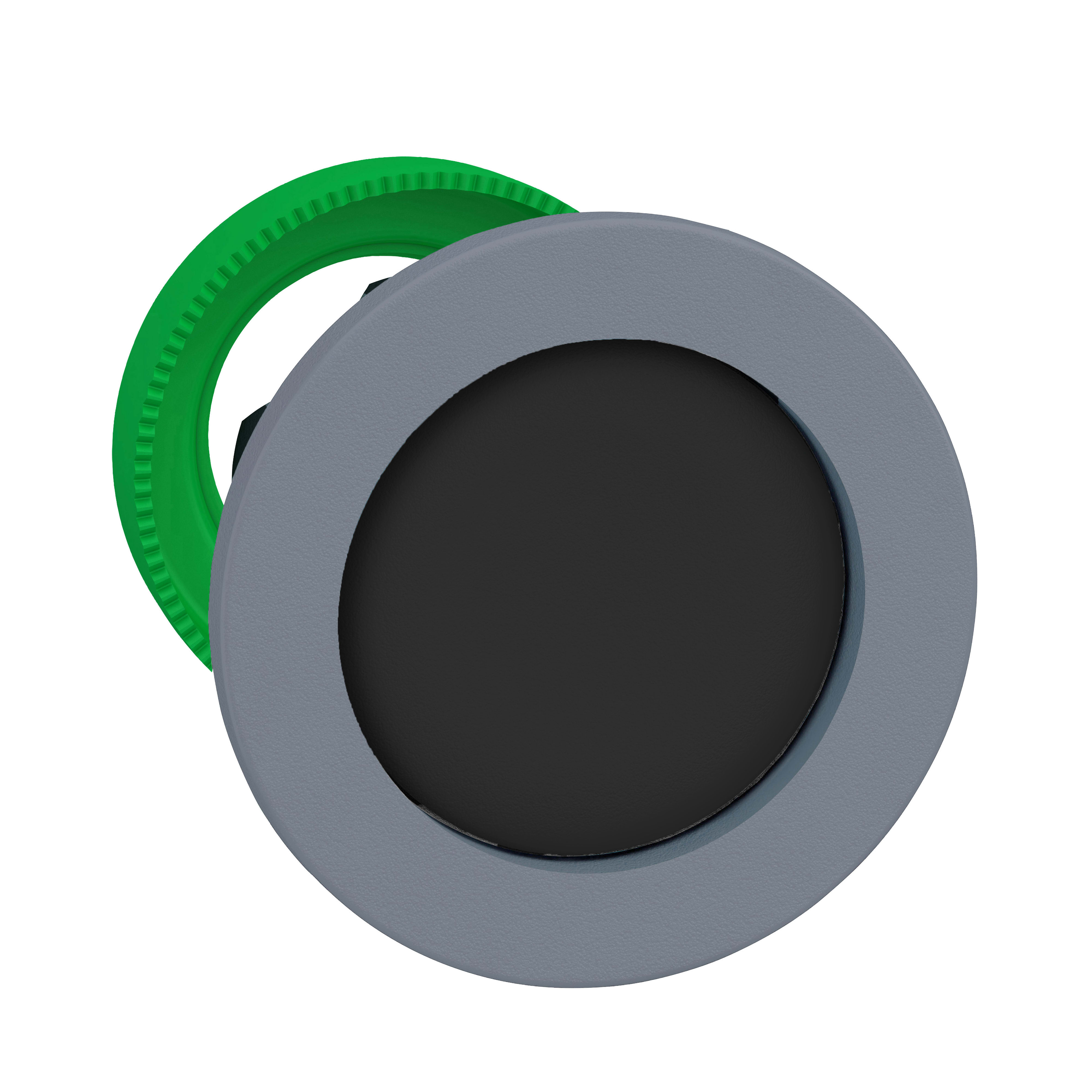 SCHNEIDER ELECTRIC - Testa pulsante nero guardia a filo grigio ZB5FA26C0