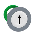 SCHNEIDER ELECTRIC - Testa pulsante bianco FRECCIA a filo grigio ZB5FA334C0