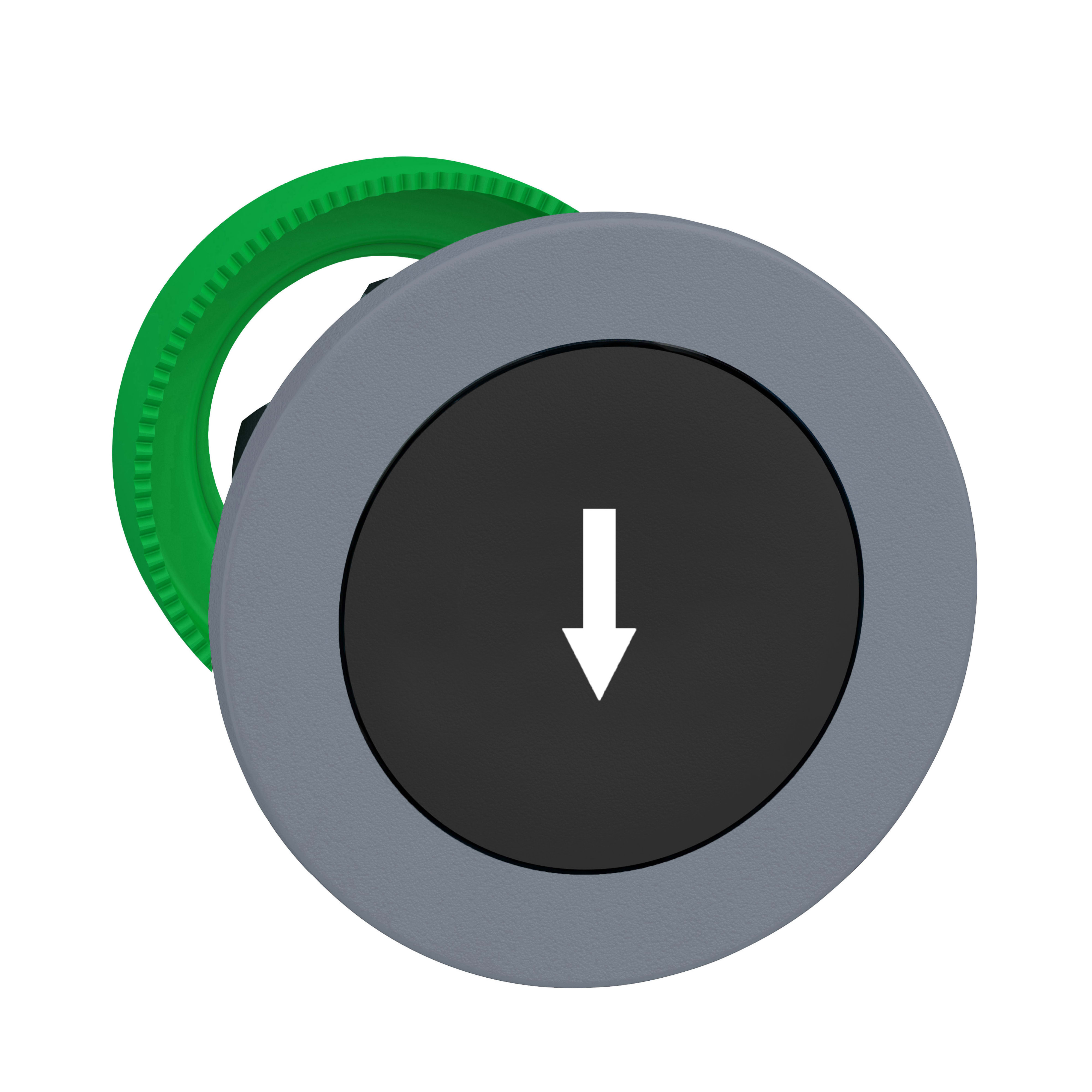 SCHNEIDER ELECTRIC - Testa pulsante nero FRECCIA a filo grigio ZB5FA335C0