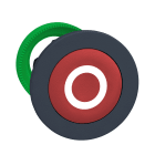 SCHNEIDER ELECTRIC - Testa pulsante rosso filopannello Ø30 "O"