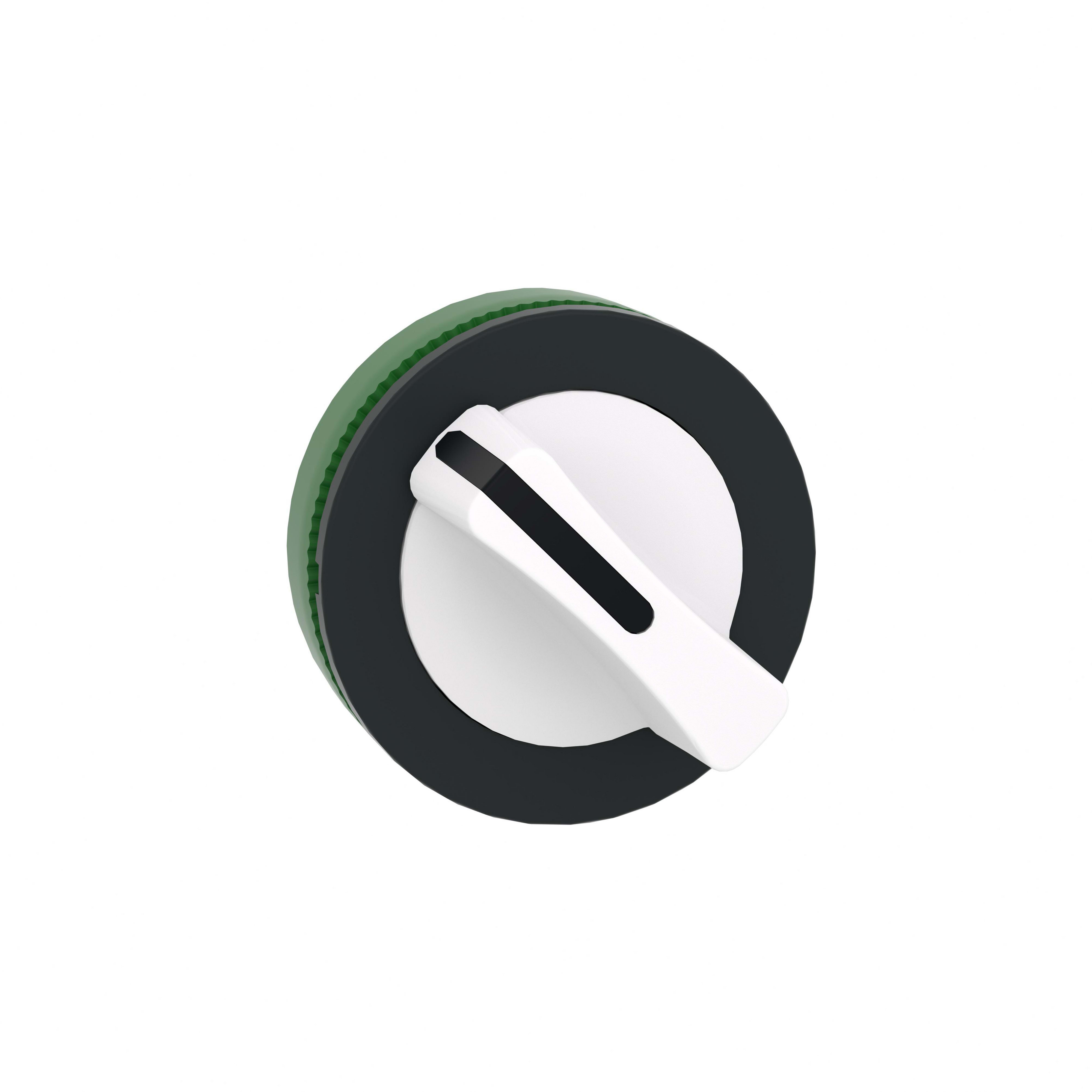 SCHNEIDER ELECTRIC - Testa selettore, Harmony XB5, filopannello, leva bianca, 2 posizioni fisse 30mm ZB5FD201