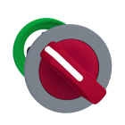 SCHNEIDER ELECTRIC - Testa selettore, Harmony XB5, filopannello, leva rossa, 2 posizioni fisse, ghiera grigia