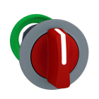 SCHNEIDER ELECTRIC - Testa selettore, Harmony XB5, filopannello, leva rossa, 3 posizioni con ritorno al centro, ghiera grigia ZB5FD504C0