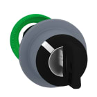 SCHNEIDER ELECTRIC - Testa selettore a chiave, Harmony XB5, filopannello, chiave 455 2 posizioni fisse, 30mm, estrazione a sinistra, ghiera grigia