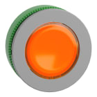 SCHNEIDER ELECTRIC - Testa pulsante luminoso arancione -filopannello- aggancio - per LED universale- Ø30