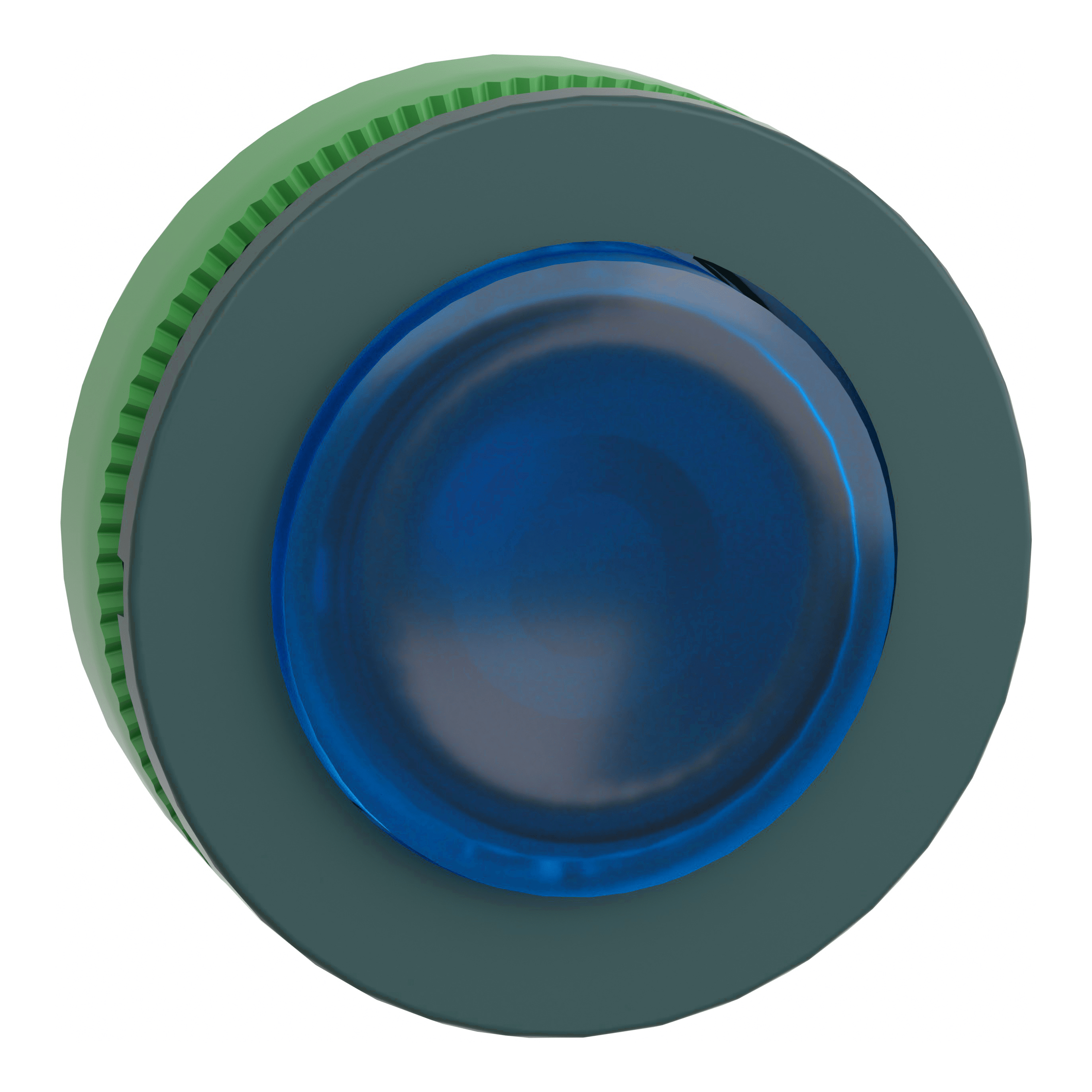 SCHNEIDER ELECTRIC - Testa pulsante luminoso blu sporgente filopannello Ø30 ad aggancio- per LED universale ZB5FH63