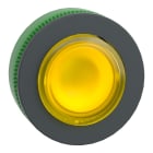SCHNEIDER ELECTRIC - Testa pulsante luminoso giallo sporgente filopannello Ø30 ad aggancio- per LED universale