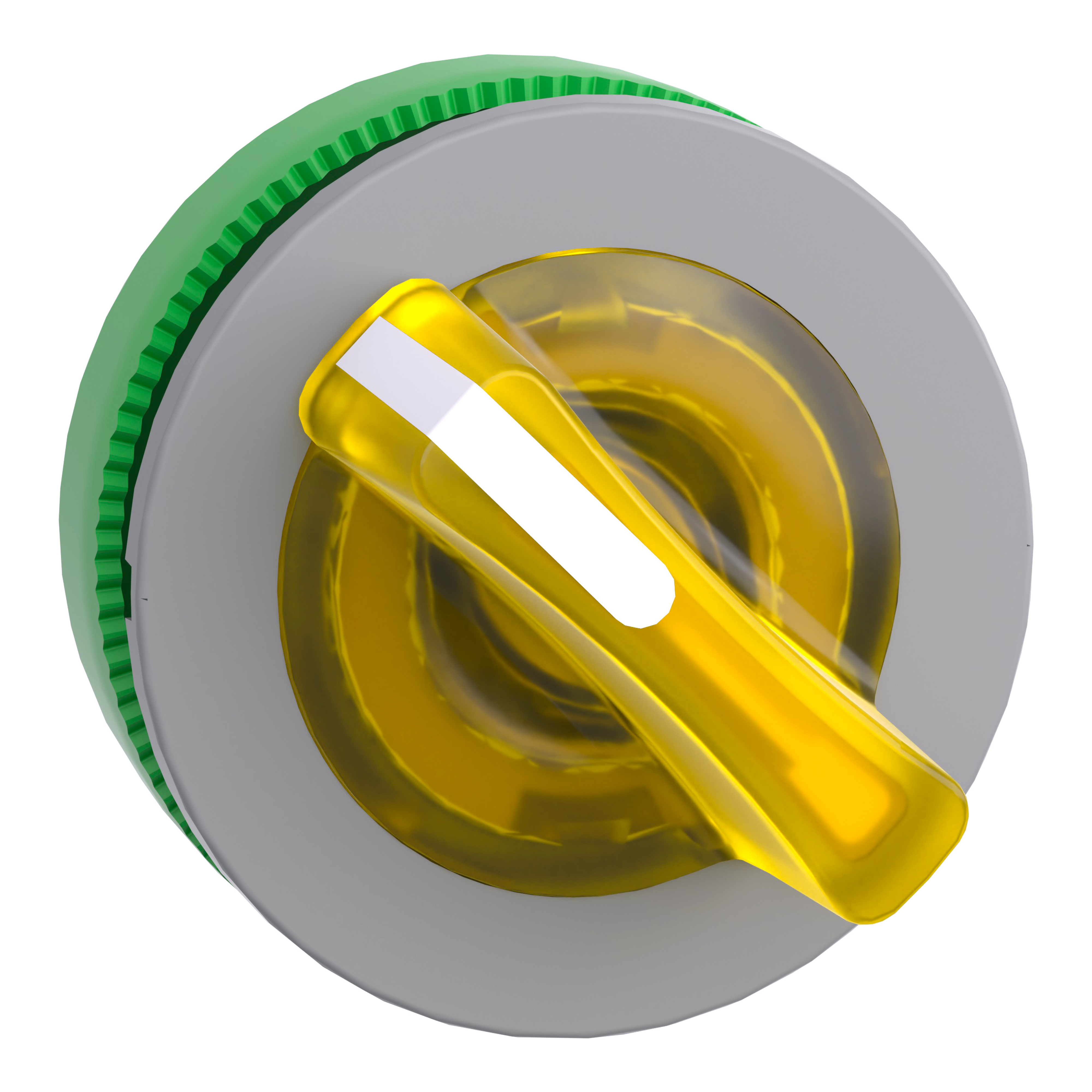 SCHNEIDER ELECTRIC - Testa selettore luminoso, Harmony XB5, filopannnello 30mm, plastica, leva blu, per LED universale, 2 posizioni fisse, ghiera grigia