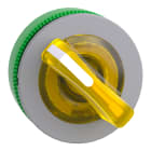 SCHNEIDER ELECTRIC - Testa selettore luminoso, Harmony XB5, filopannnello 30mm, plastica, leva blu, per LED universale, 2 posizioni fisse, ghiera grigia