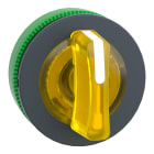 SCHNEIDER ELECTRIC - Testa selettore luminoso, Harmony XB5, filopannnello 30mm, plastica, leva blu, per LED universale, 3 posizioni fisse