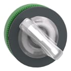 SCHNEIDER ELECTRIC - Testa selettore luminoso, Harmony XB5, filopannnello 30mm, plastica, leva bianca, per LED universale, 2 posizioni con ritorno ZB5FK1413