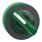 SCHNEIDER ELECTRIC - Testa selettore luminoso, Harmony XB5, filopannnello 30mm, plastica, leva verde, per LED universale, 2 posizioni con ritorno ZB5FK1433