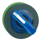 SCHNEIDER ELECTRIC - Testa selettore luminoso, Harmony XB5, filopannnello 30mm, plastica, leva blu, per LED universale, 2 posizioni con ritorno ZB5FK1463