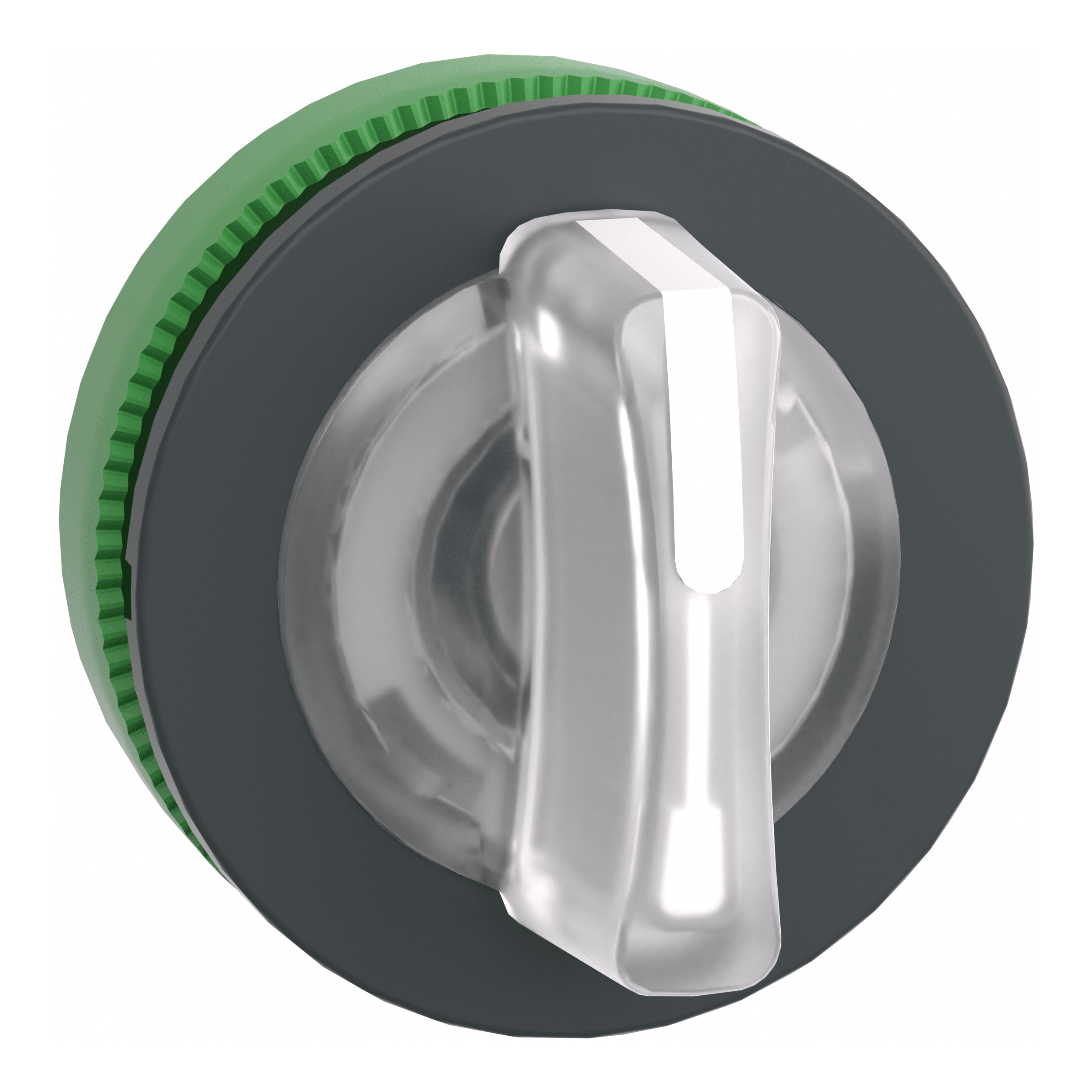 SCHNEIDER ELECTRIC - Testa selettore luminoso, Harmony XB5, filopannnello 30mm, plastica, leva bianca, per LED universale, 3 posizioni con ritorno da sinistra al centro