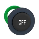 SCHNEIDER ELECTRIC - Testa pulsante nero sporgente filopannello Ø30 "OFF"