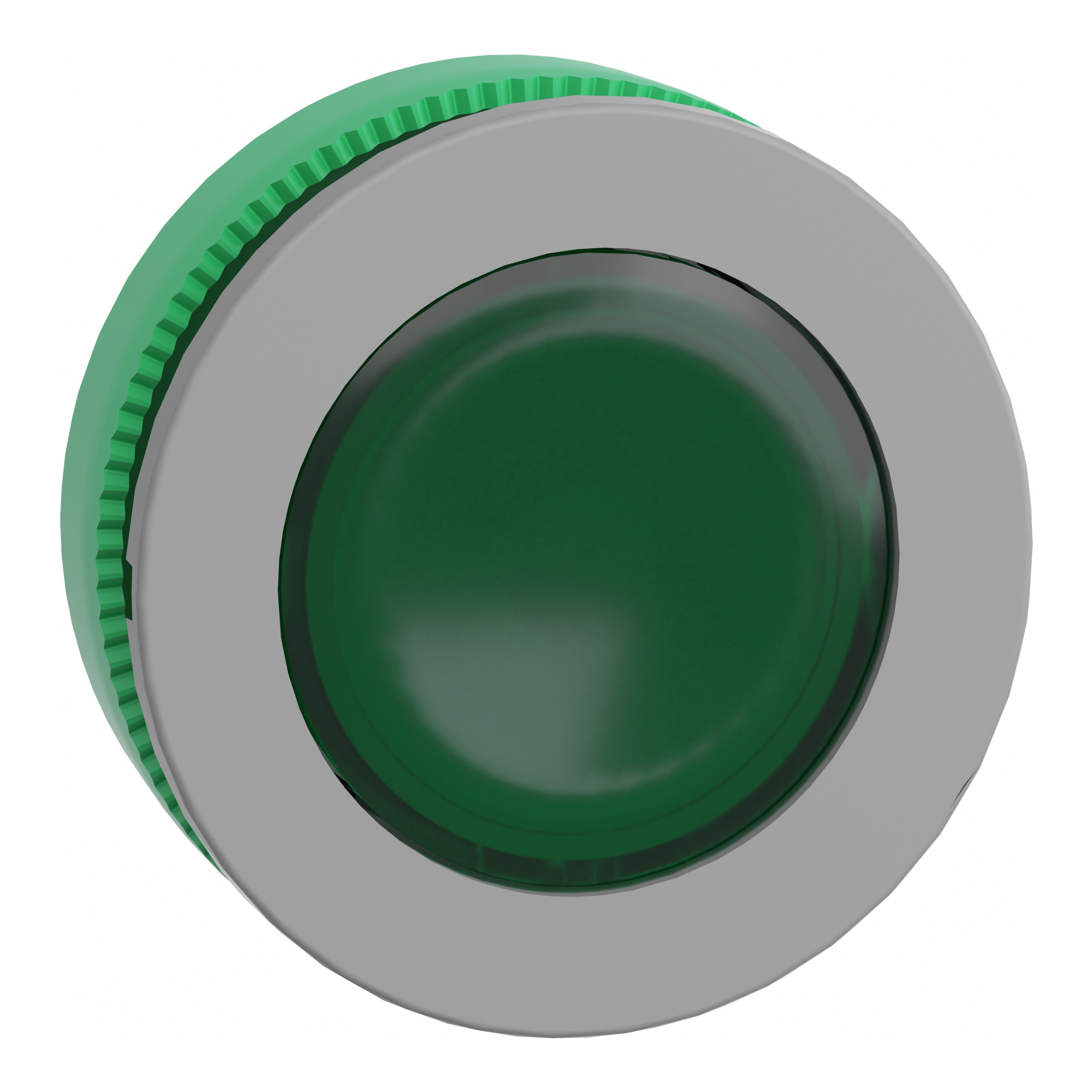 SCHNEIDER ELECTRIC - Testa lampada spia verde filopannello ghiera grigia- per LED universale- Ø30