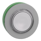 SCHNEIDER ELECTRIC - Testa pulsante luminoso bianco filopannello ghiera grigia- per LED universale- Ø30
