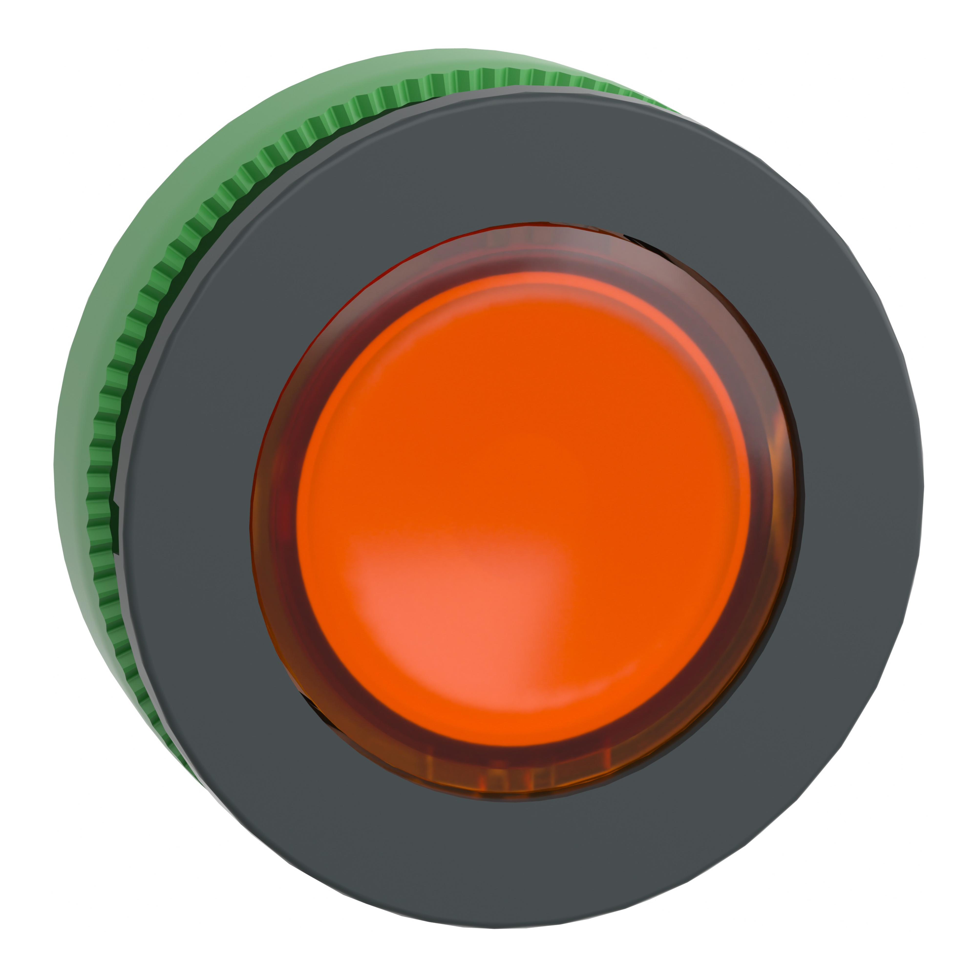 SCHNEIDER ELECTRIC - Harmony XB5, testa pulsante lumimoso arancio Ø30 filopannello, in plastica, ad impulso, senza marcatura- per LED universale