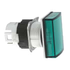 SCHNEIDER ELECTRIC - Testa lampada spia Ø16 - rettangolare - 5 colori - gemma liscia verde