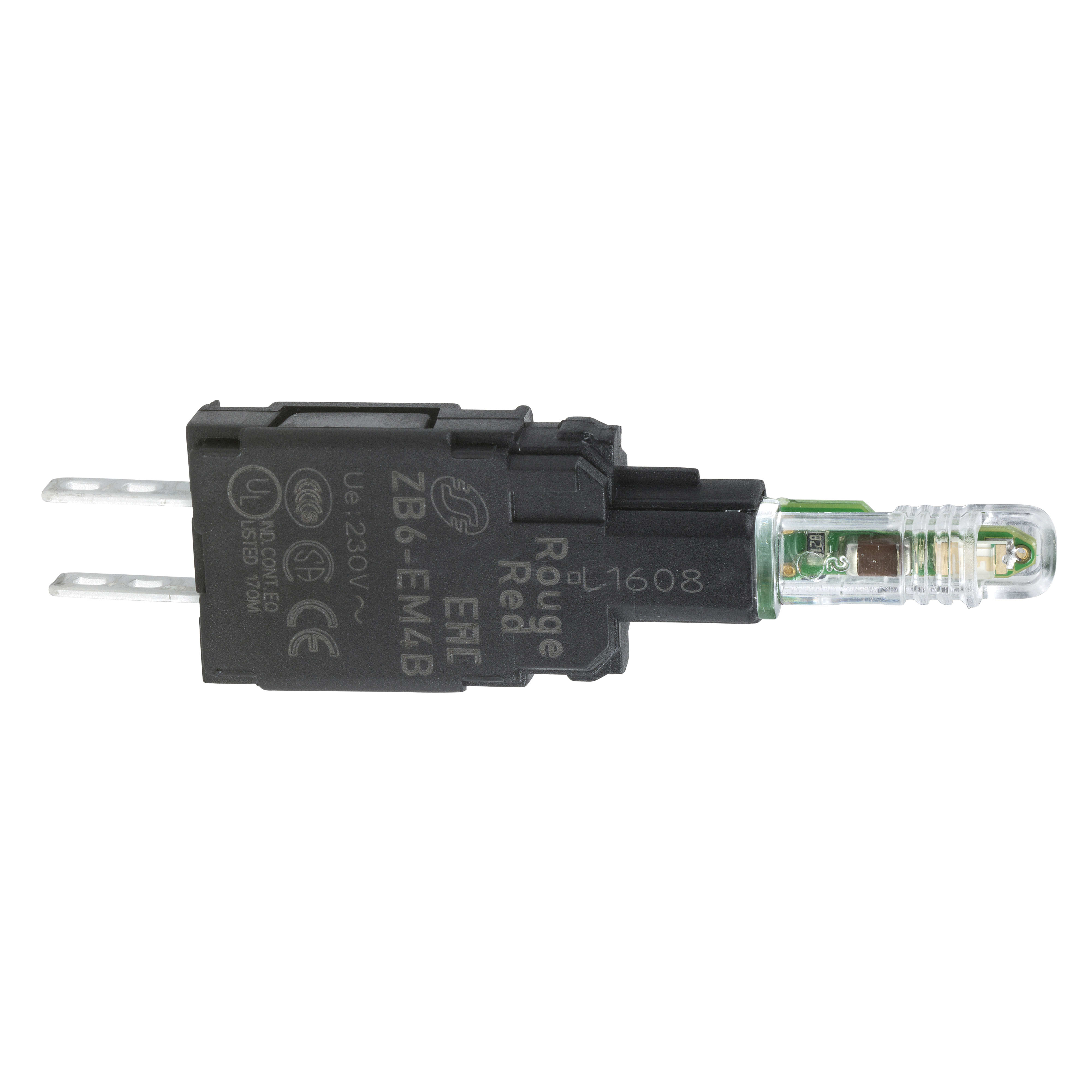SCHNEIDER ELECTRIC - Corpo lampada spia - ZB6 - LED integrato rosso - 230-240 V