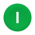 SCHNEIDER ELECTRIC - Capsula verde con marcatura i per pulsanti tripli Ø22 - [prezzo per 100 pz]