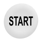 SCHNEIDER ELECTRIC - Capsula bianca "START" per testa pulsante filopannello Ø30 ZBAF133