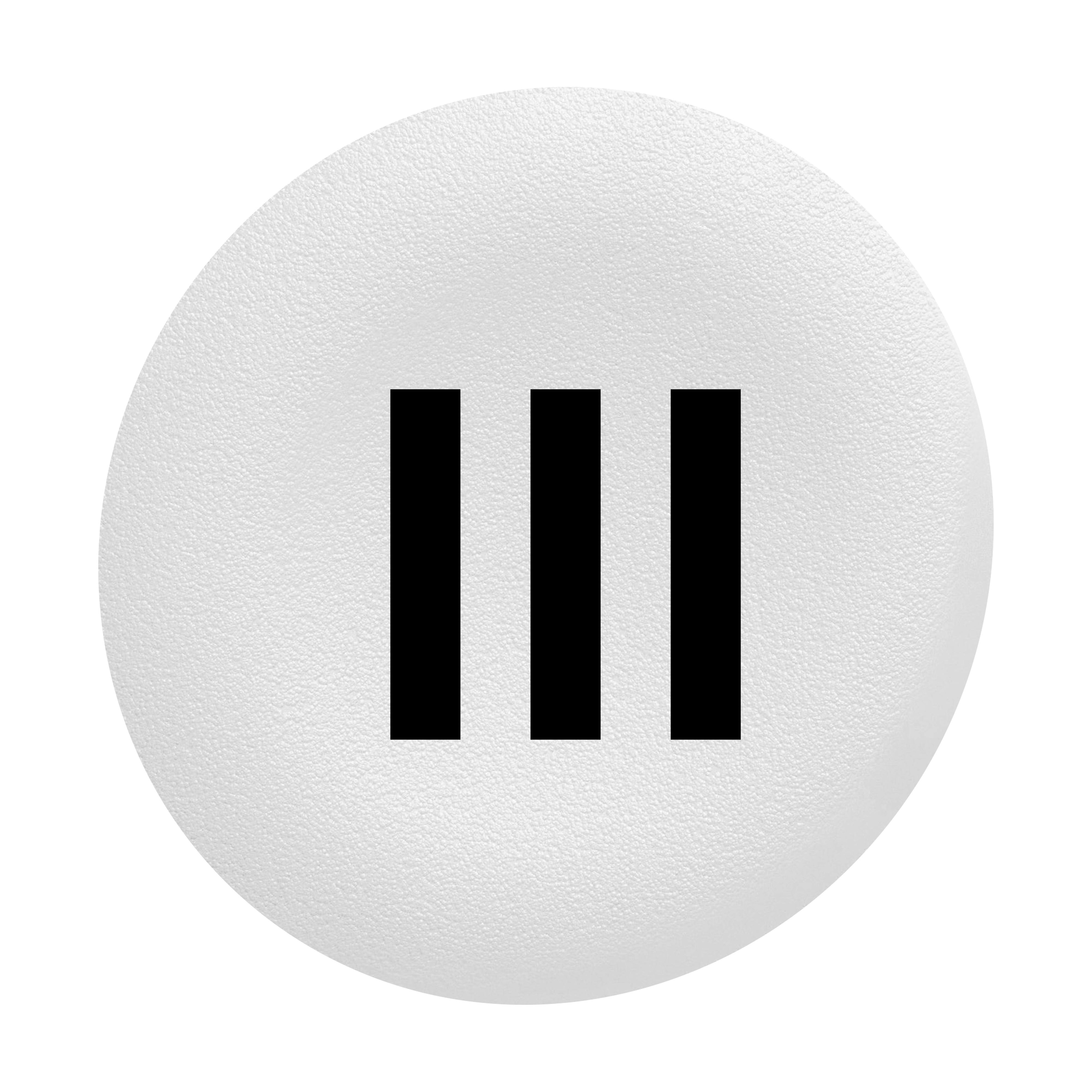 SCHNEIDER ELECTRIC - Capsula bianca "III" per testa pulsante filopannello Ø30