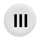 SCHNEIDER ELECTRIC - Capsula bianca "III" per testa pulsante filopannello Ø30 ZBAF137